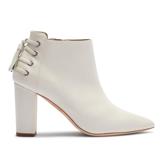 Rachel Zoe Trixie Leather Block Heel Bootie sz 8 - Picture 1 of 11
